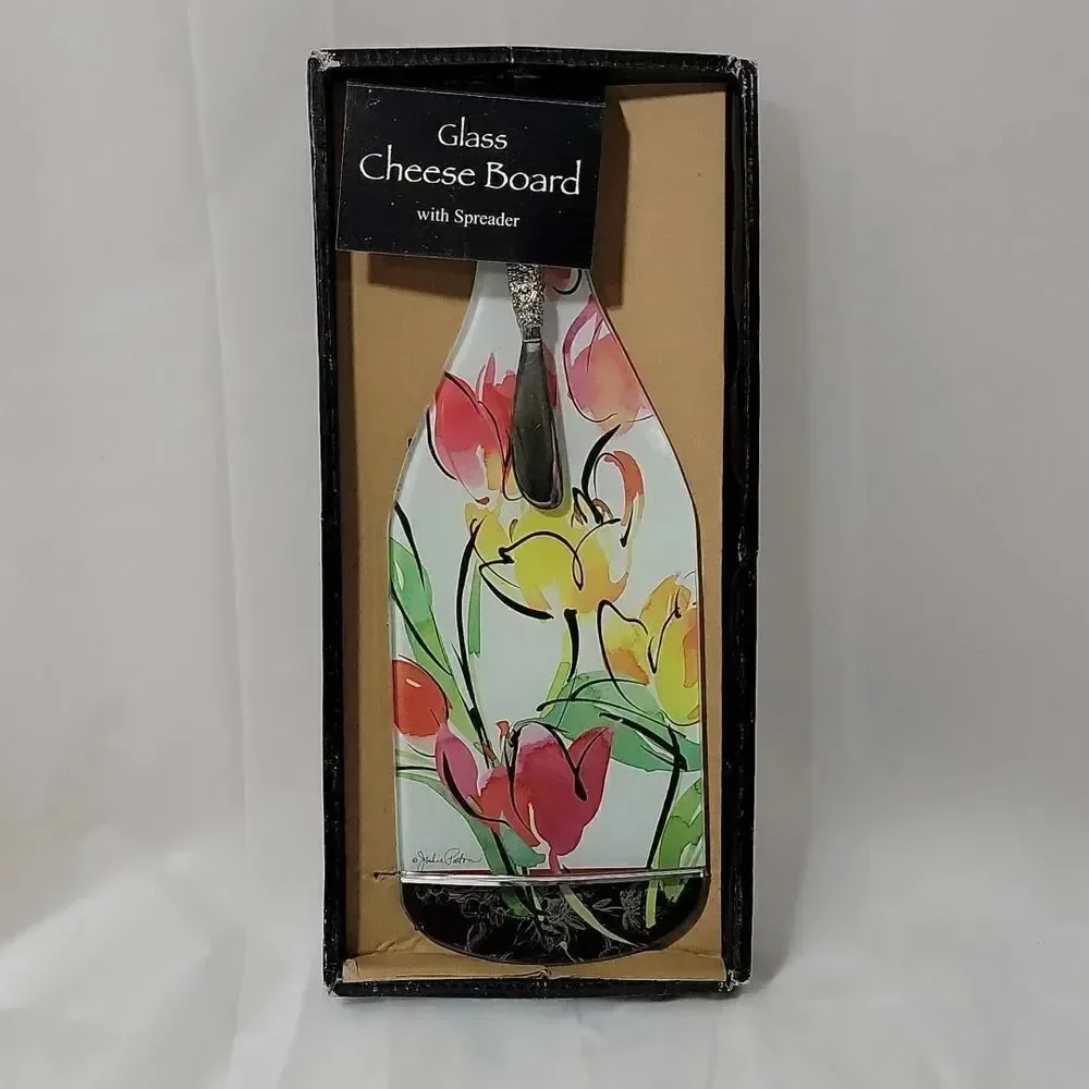 Wine glass cheese board